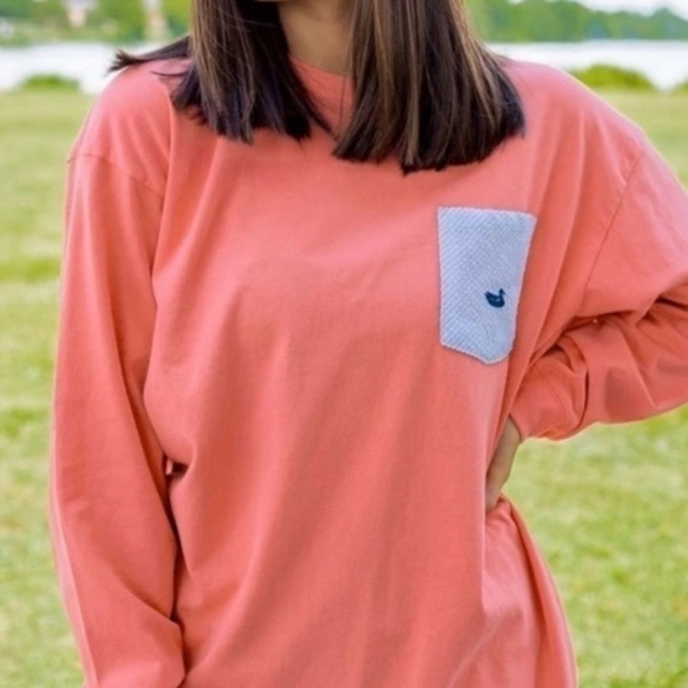 Southern Marsh Original Rebecca Jersey Strawberry Fizz With Blue Seersucker‎ NWT
